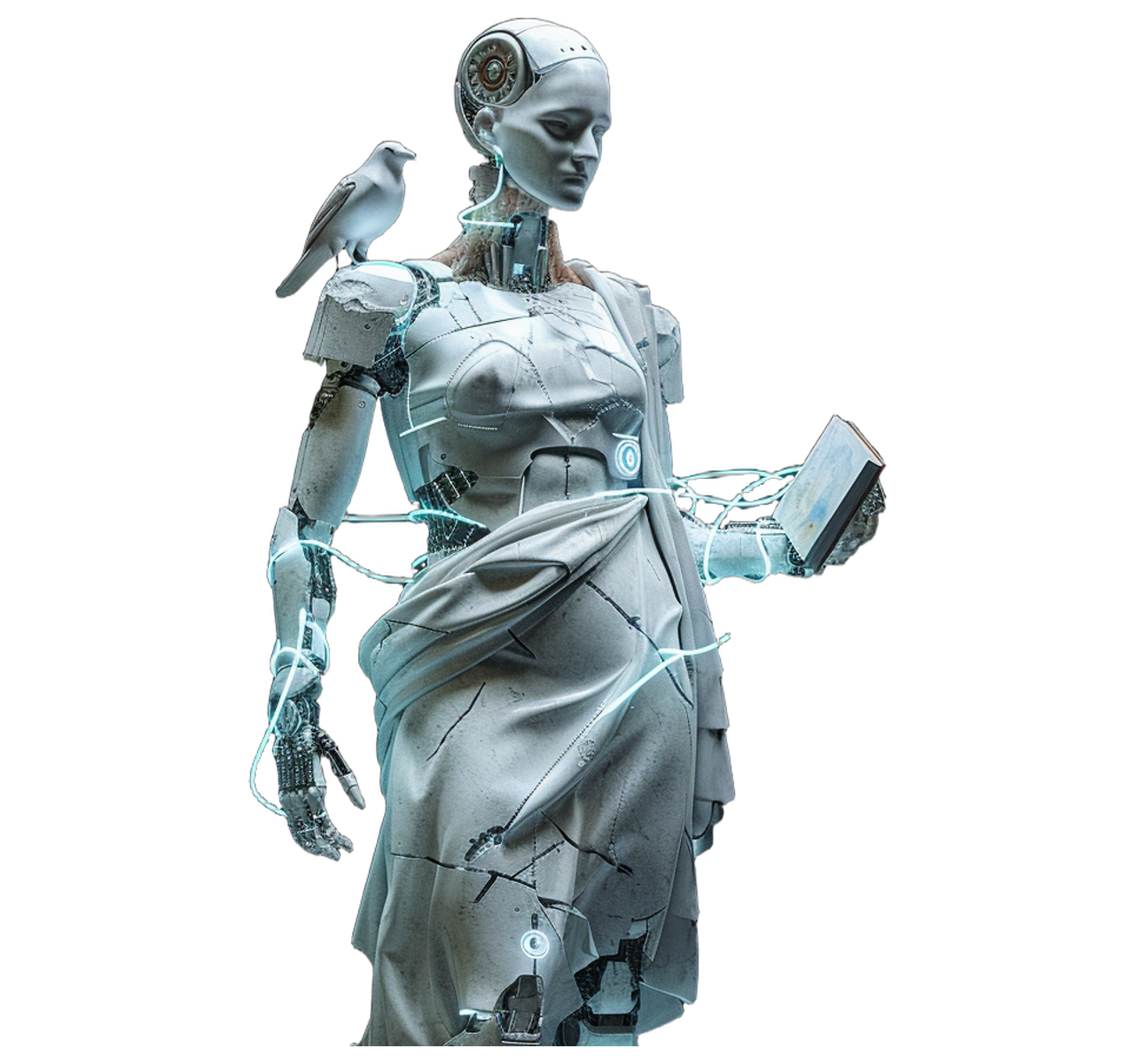 Athena — Learning, Education & Skill Development, cyborg titan statue