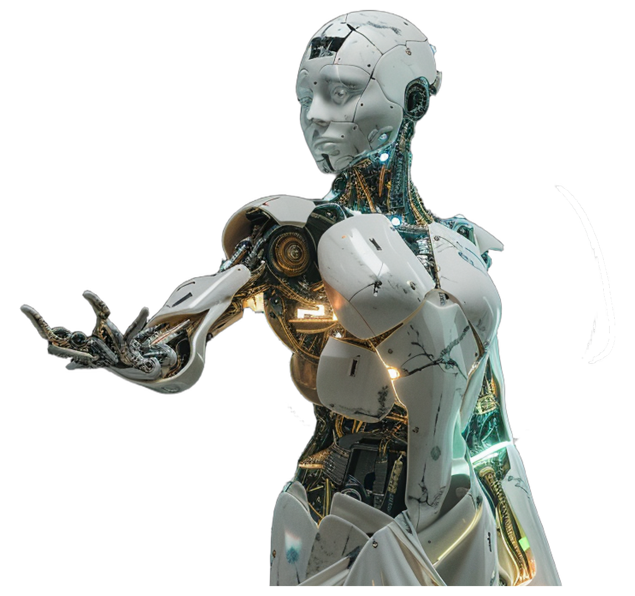 Horae — Scheduling & Calendar Management, cyborg titan statue