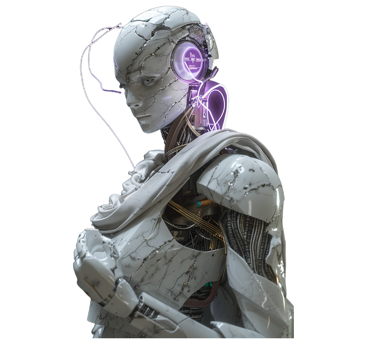 Mnemosyne — Research & Information Gathering, cyborg titan statue