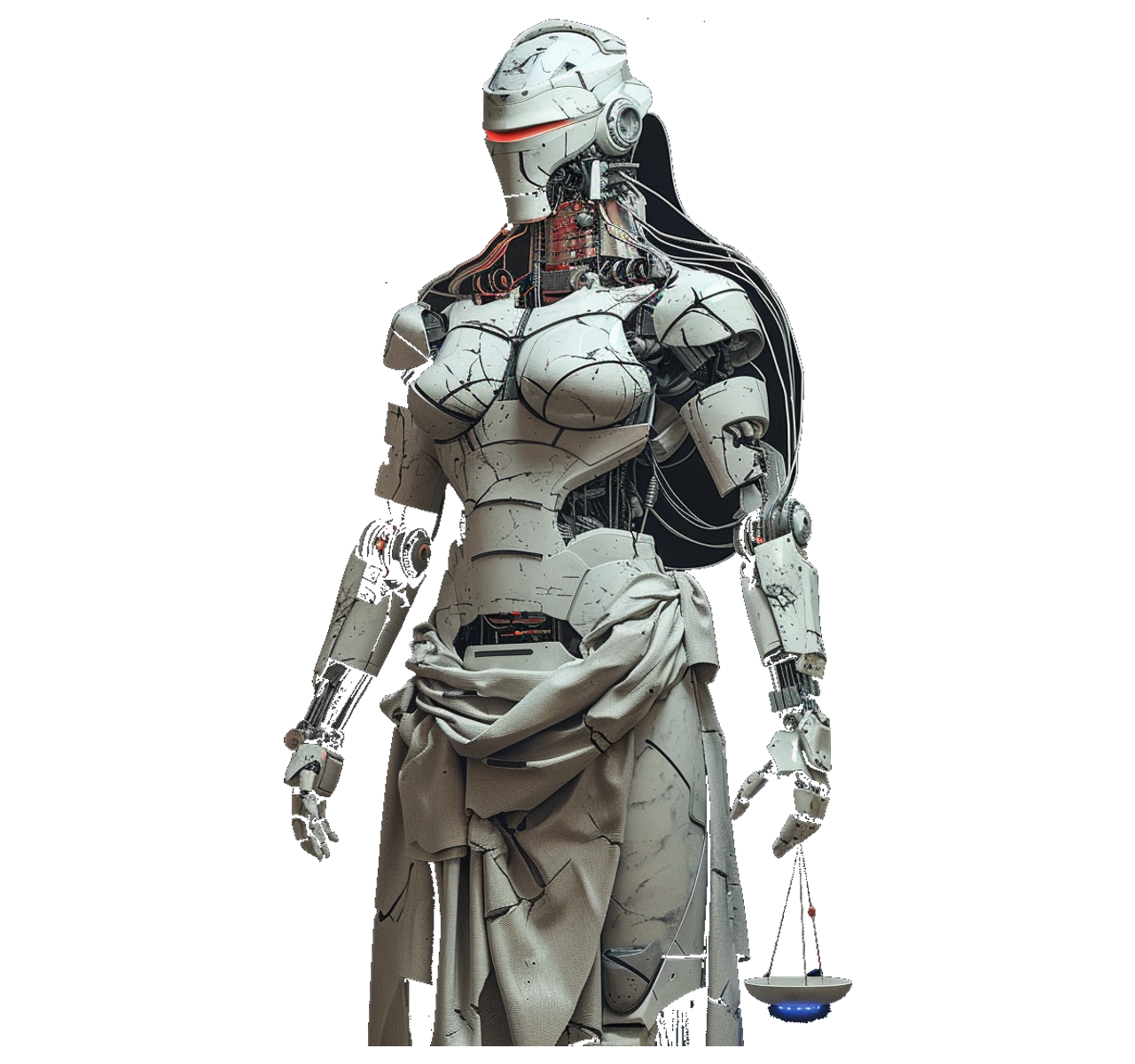 Nemesis — Oversight & Agent Governance, cyborg titan statue
