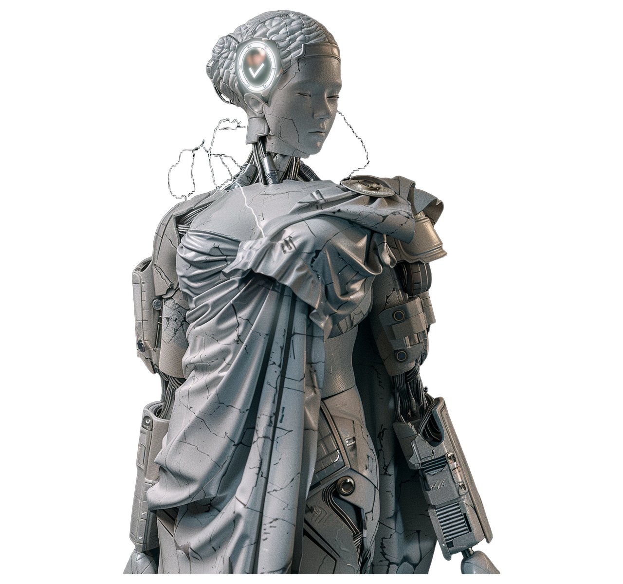 Themis — Quality Checking, Testing & Review, cyborg titan statue